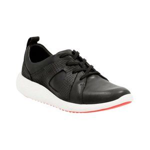 Clarks Crowley Faye Leather Sneaker - Size 8 - EUC